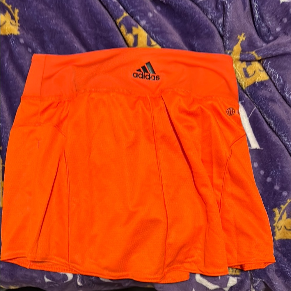 Adidas Orange Athletic Skirt